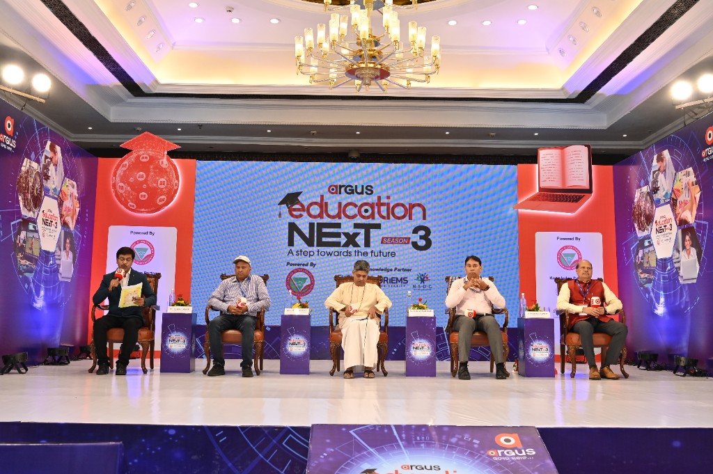 Panel discussion on the Argus Education Next Season 3 stage with five speakers